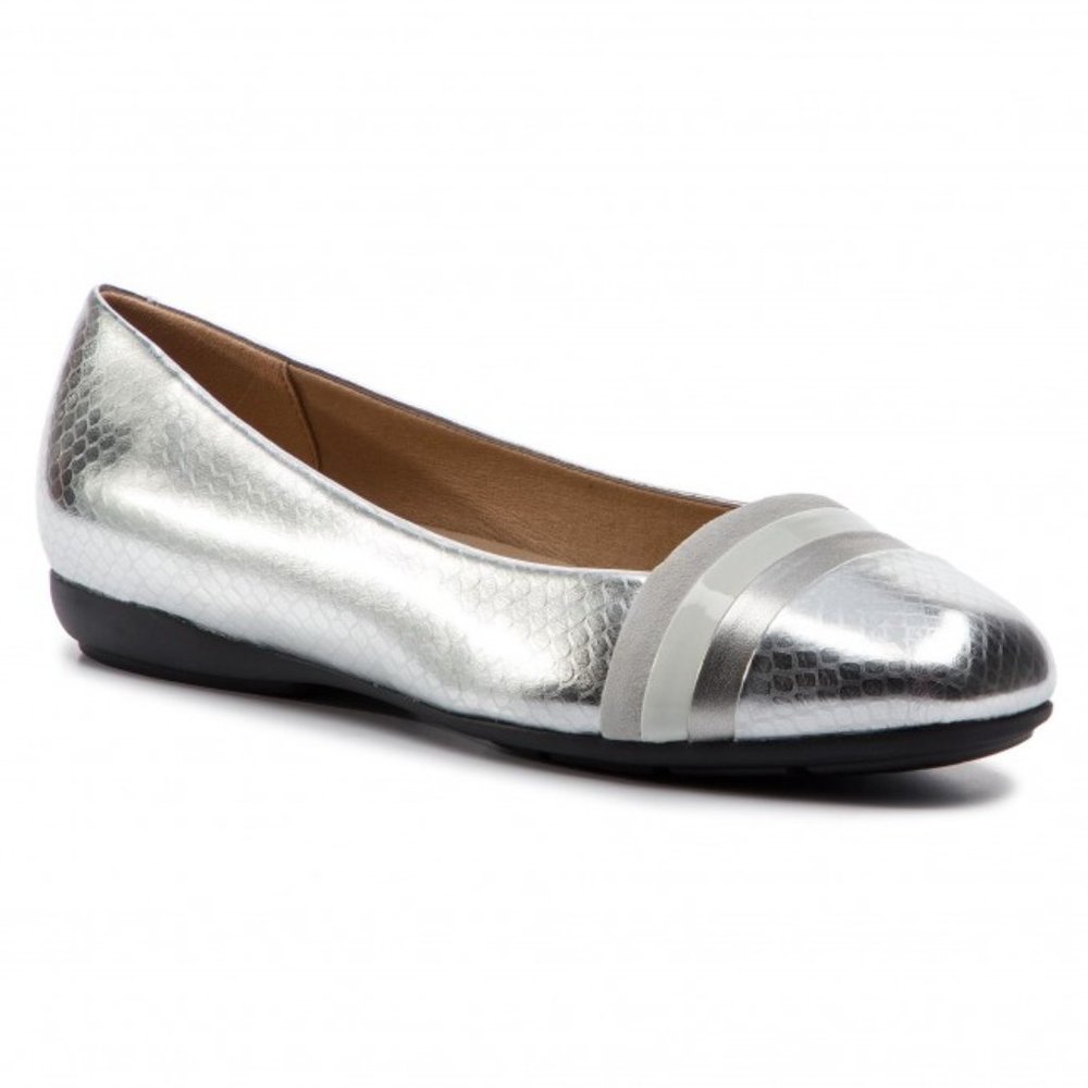 Geox Silver Flats